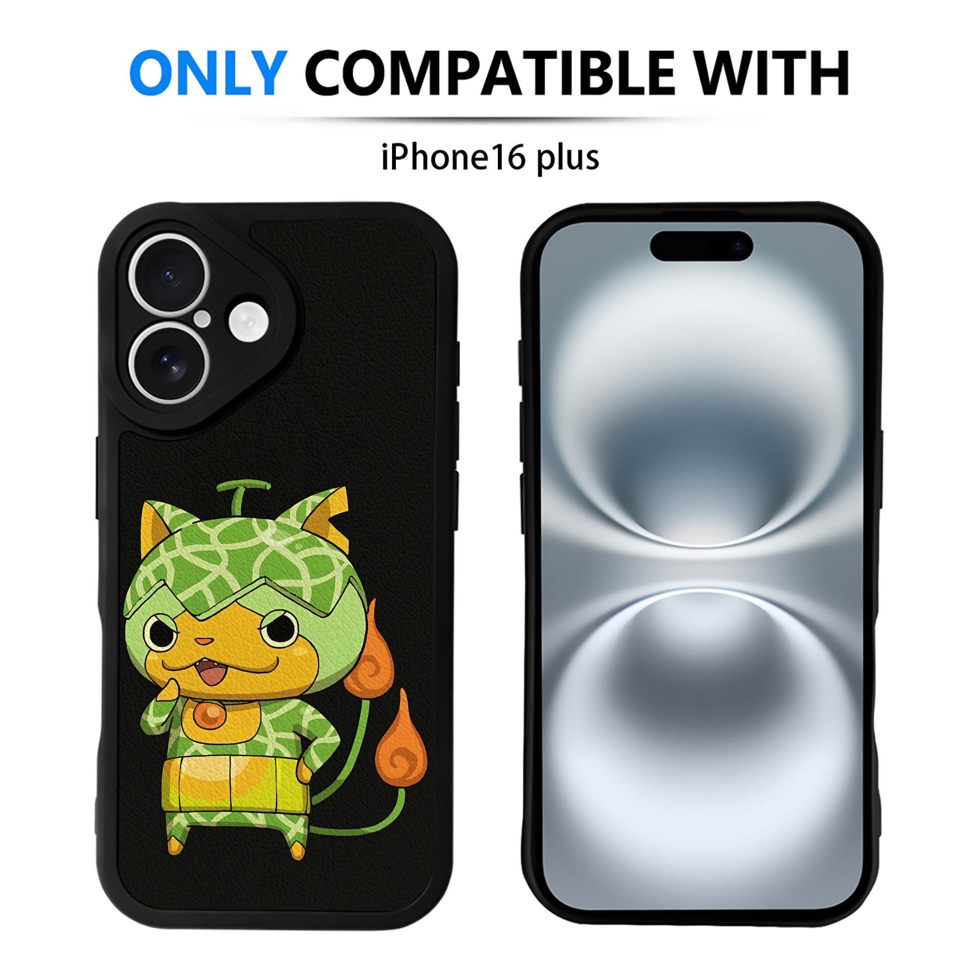 （画像用） 妖怪ウォッチ Yo-kai Watch 【iPhone 16シリーズ対応】シリコンスマホケース（レザー調） 材質：シリコン